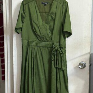 Olive Green Dress size 14